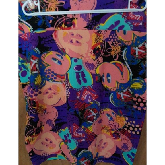 LuLaRoe Skirt 3x bodycon Mickey Mouse Straight Pencil Art to Wear Multi-color - Picture 3 of 7